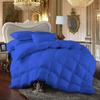 LinenEra 1 Piece 100% Pure Cotton All Season Comforter Twin-XL (68'' x 90'') 600 GSM Fill Power Buffy Soft Quilted with Corner Tabs Royal Blue view 1
