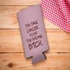 Breast Cancer Gifts For Women This Time Cancer Picked The Wrong B-tch 6-Pack Ultra Slim Can Coolers view 2
