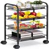 Simpli-Magic 4 Tier Storage Cart with Fixed Baskets view 1