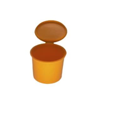 EVO Plastics| 30 Pack of Pop Top Containers DRAM 19 Bottles (Orange)(2.75" Deep X 1.5" Wide) - Dry Herb Containers - Child Resistant Smell Proof Container - Pill Vials - Rx Vial