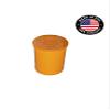 EVO Plastics| 30 Pack of Pop Top Containers DRAM 19 Bottles (Orange)(2.75" Deep X 1.5" Wide) - Dry Herb Containers - Child Resistant Smell Proof Container - Pill Vials - Rx Vial view 2