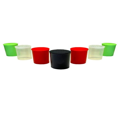 EVO Plastics| 30 Pack of Pop Top Containers DRAM 19 Bottles (Mixed)(2.75" Deep X 1.5" Wide) - Packaging Supplies - Dry Herb Containers - Child Resistant Smell Proof Container - Pill Vials - Rx Vial