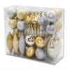 40 Pack Gold and Silver Assorted Ornaments view 1