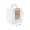 Cabilock 1set Elegant Cupcake Wrapping Boxes Handle Cake Dessert Packaging Containers for Muffins Tarts and Pastries for Parties and Events view 2