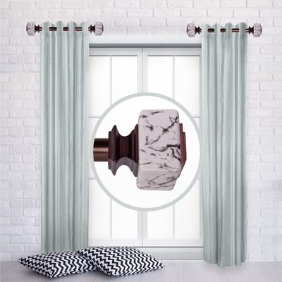 A&F Rod Dcor - Forio 1" Side Curtain Rod 12-20 inch (Set of 2) - Bronze