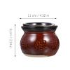 2pcs Soup Tiled Jar Hot Stew Pot Warming Serving Rice Large Dish Noodle Boiler Soup Warmer Lids Pan Ceramic Casserole Kitchen Cooking Utensil Kitchen Gadget Coffee Earthenware view 2