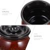 2pcs Soup Tiled Jar Hot Stew Pot Warming Serving Rice Large Dish Noodle Boiler Soup Warmer Lids Pan Ceramic Casserole Kitchen Cooking Utensil Kitchen Gadget Coffee Earthenware view 4