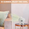 Portable Small space heater for indoor use, Fast Heating Ceramic 1000W mini personal Heater with Heating and Fan Modes for Room, Bedroom, Office and Indoor Use,White view 3