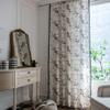 JAXU CWN 'ART 1 Piece White Marble Semi-Blackout Window Curtains for Bedroom Living Room, Hook Style 59" W x 94" L150x240cm view 1
