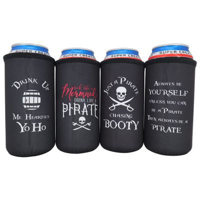 16oz Funny Pirate Can Coolers - Adult Pirate Accessories, Unique Pirate Gifts Birthday Gifts for Men Who Have Everything or Want Nothing, 16 oz Tall Boy Can Cooler Insulated Sleeve, Tallboy Can Cooler