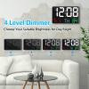 Amgico Digital Alarm Clock with Snooze, Temperature, Auto Dimming, 11.5" Large Display Calendar, Desk/Wall Clock for Bedroom, Living Room, Office, Home, Classroom, Kids, Elderly - Colorful view 3