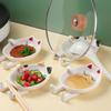 2pcs Ceramic Cutlery Holder Utensils Holder Pot Stands Pot Lids Holder Utensil Holder Pot Cover Rack Kitchen Tool Spoon Rack Spoon Holder Spoon Organizer Kitchen Supply Spoon Rest view 3