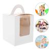 Cabilock 50pcs/batch Cake Dessert Boxes Storage Containers for Muffin Cupcake Muffin Case Packing Boxes Cake Holders view 4