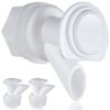 Upgrade Push-Button Cooler Spigot Replacement, Compatible with Igloo 2, 3, 5 and 10 Gallon Beverage Coolers, Durable Water Cooler Spigot for 2-10 Gallon Water Jugs Replacement Part (White-3PC) view 1