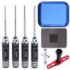 Hobbypark Hex Drivers 1.5mm 2.0mm 2.5mm 3.0mm Allen Keys Driver, RC Wheel Wrench, RC Screw Tray for RC Car Traxxas Arrma Axial SCX10 Redcat Racing Helicopter Drone view 1