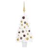 vidaXL Artificial Pre-lit Christmas Tree 35.4 White LED Lights & Ball Set Included Durable PE Material Pot Included view 1