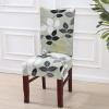 6PCS Dining Chair Covers with Printed Patterns Polyester Stretch Dining Room Chair Slipcovers Removable Available Chair Covers for KitchenBanquetHotel and Party(Love Home) view 2