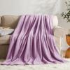 KMUSET Fleece Blanket Twin Size Lilac Lightweight Super Soft Cozy Luxury Bed Blanket Microfiber view 1