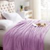 KMUSET Fleece Blanket Twin Size Lilac Lightweight Super Soft Cozy Luxury Bed Blanket Microfiber view 2