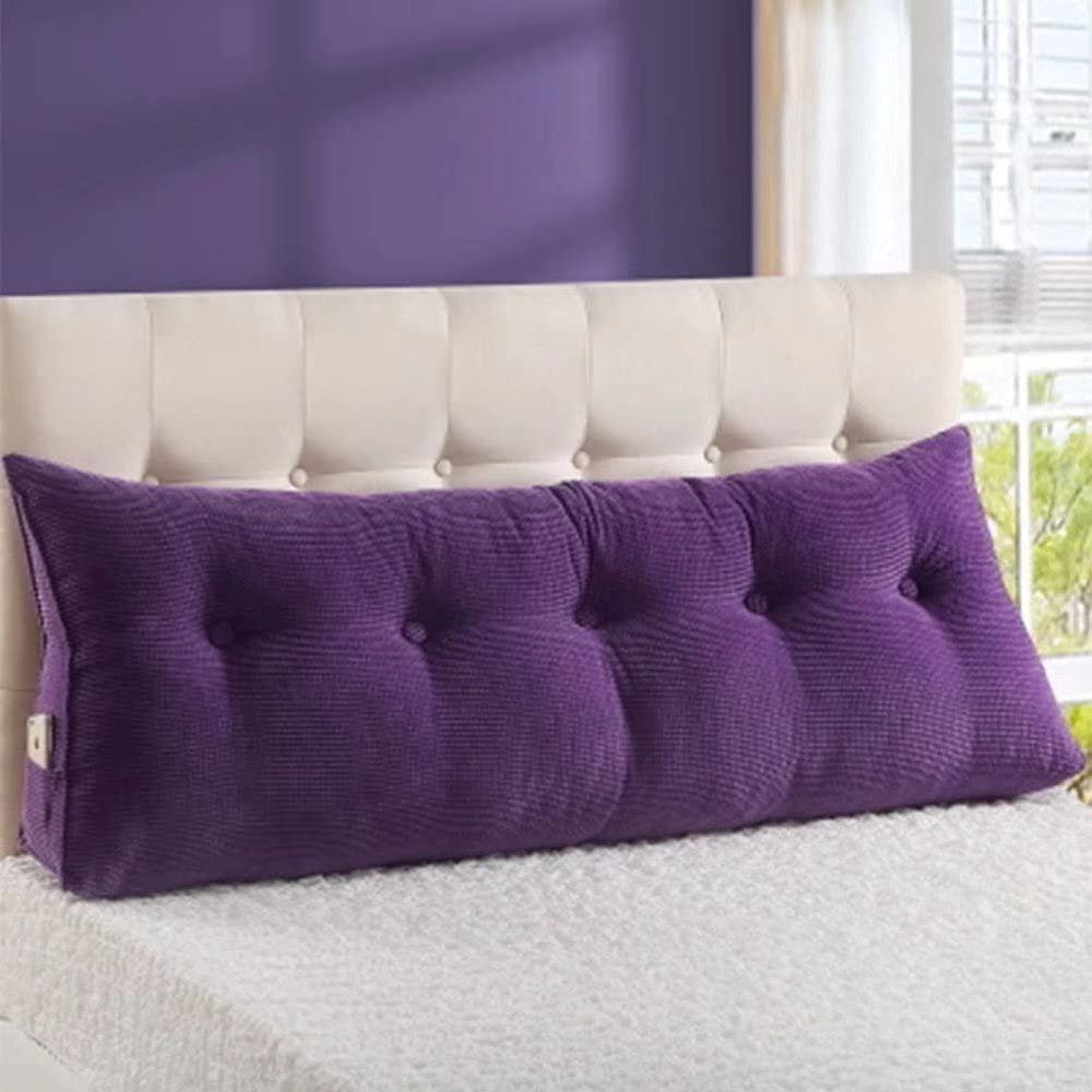 XX&YR Sofa Bed Large Filled Triangular Wedge Cushion Bed Backrest Positioning Support Pillow Reading Pillow Office Lumbar Pad with Removable Cover