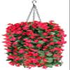 Artificial Flowers Basket Hanging Fake Plant Silk Orchid Faux Outdoor Garden Yard Pouch Patio Indoor Home Christmas Decoration 1 view 1