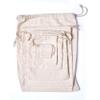 10"x12" COTTON CANVAS DOUBLE DRAWSTRING MUSLIN BAGS (Natural Color)-12 count pack view 1