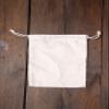 10"x12" COTTON CANVAS DOUBLE DRAWSTRING MUSLIN BAGS (Natural Color)-12 count pack view 2