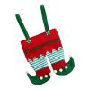 Creative Bag Elf Pants Bag Lovely Cute Christmas Treat Bags Stocking Tree Filler Sacks Stocking Xmas Gift Christmas Decorations Christmas Xmas Bag Wedding Candy Bag Gift Bags Parties Favours Bag Red view 3