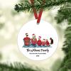 ArogGeld Christmas Ornament Family The Year We Stayed Home Ornament Couple Three Child Dog Christmas Ornament Pet Gifts Custom Christmas Tree Hanging Ornaments Decor Xmas Ornaments view 1