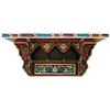 HibArt Moroccan Wooden Floating Shelves - Hand painted Zouak Style Arabic Hanging Wall Shelf (X-Large, Black) view 1