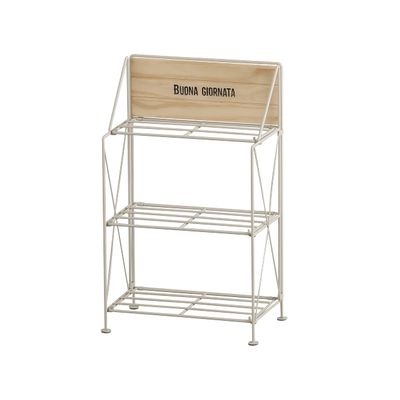 Avite Advona ZK-603-NA Folding Rack, L, Natural, W 10.2 x D 5.9 x H 16.1 inches (26 x 15 x 41 cm)