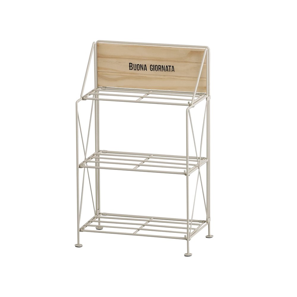Avite Advona ZK-603-NA Folding Rack, L, Natural, W 10.2 x D 5.9 x H 16.1 inches (26 x 15 x 41 cm)