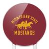 Acrylic Midwestern Sate Mustangs Cake Topper Party Decoration for Wedding Anniversary Birthday Graduation view 3