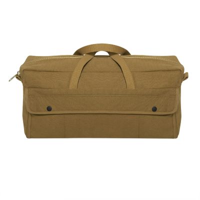 Rothco Canvas Jumbo Tool Bag With Brass Zipper, Coyote Brown