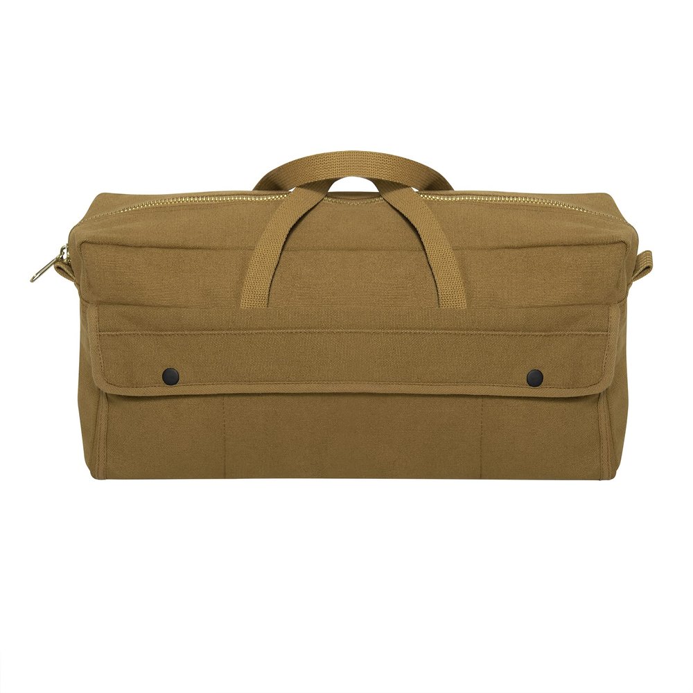 Rothco Canvas Jumbo Tool Bag With Brass Zipper, Coyote Brown