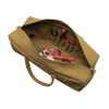 Rothco Canvas Jumbo Tool Bag With Brass Zipper, Coyote Brown view 4