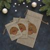 YouCustomizeIt Personalized Thanksgiving Small Burlap Gift Bag - Front view 3