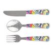 Abstract Eye Painting Cutlery Set view 1