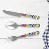 Abstract Eye Painting Cutlery Set view 3