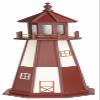 Furniture Barn USA 5' Cape Henry Cherrywood and White Poly Lighthouse, Standard Lighting view 1