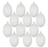 12 Pack 80mm 3" White Glitter Ball Ornament with Wire view 1