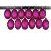 12 Pack 100mm 4" Pink Glitter Ball Ornament with Wire view 1