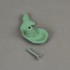 J.D. Yeatts Set of 6 Verdigris Green Cast Iron Whale Drawer Pulls Decorative Bathroom Cabinet Knobs, 1.5 x 2.5 x 1 x h view 4
