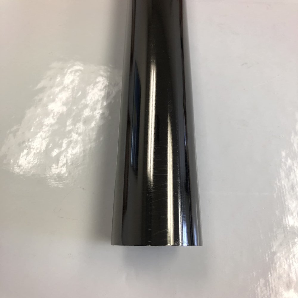 1 3/8 Inch Diameter Drapery Metal Smooth Curtain Rod 8 FT Black Nickel Color