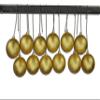 12 Pack 80mm 3" Gold Glitter Ball Ornament with Wire view 1