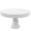Simple Elements Rustic Wood Decorative Tray Stand | Rustic Farmhouse Kitchen Dcor & Home Decor | Fruit, Pastries, Toiletries, and Decorative Accents | 12" W x 7" H | White view 1