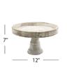 Simple Elements Rustic Wood Decorative Tray Stand | Rustic Farmhouse Kitchen Dcor & Home Decor | Fruit, Pastries, Toiletries, and Decorative Accents | 12" W x 7" H | Natural view 2