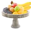Simple Elements Rustic Wood Decorative Tray Stand | Rustic Farmhouse Kitchen Dcor & Home Decor | Fruit, Pastries, Toiletries, and Decorative Accents | 12" W x 7" H | Natural view 3
