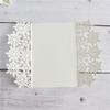 Cylallen 20 sets Snowflake Laser Cut Wedding Invitations Cards Bridal Shower Invitation Cards with ribbon,Birthday Invite Cover,Graduation Invite (Ivory, Only Invitation Cover) view 3