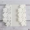 Cylallen 20 sets Snowflake Laser Cut Wedding Invitations Cards Bridal Shower Invitation Cards with ribbon,Birthday Invite Cover,Graduation Invite (Ivory, Only Invitation Cover) view 4